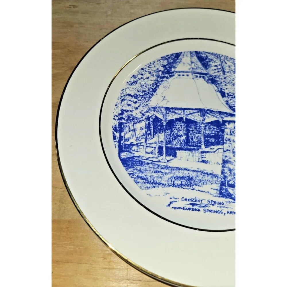 VTG Eureka Springs Arkansas 100 Centennial 1879-1979 Souvenir Plate CRESCENT SPR